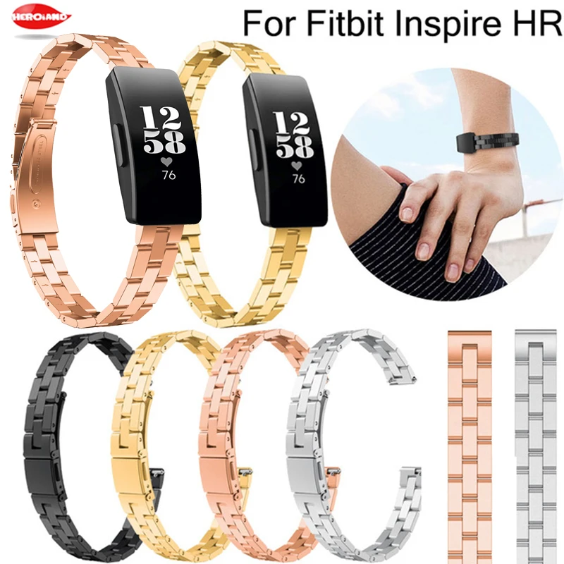 

Stainless steel watchband for Fitbit Inspire HR replacement bracelet watch belt wristband for fitbit inspire HR Metal watchstrap