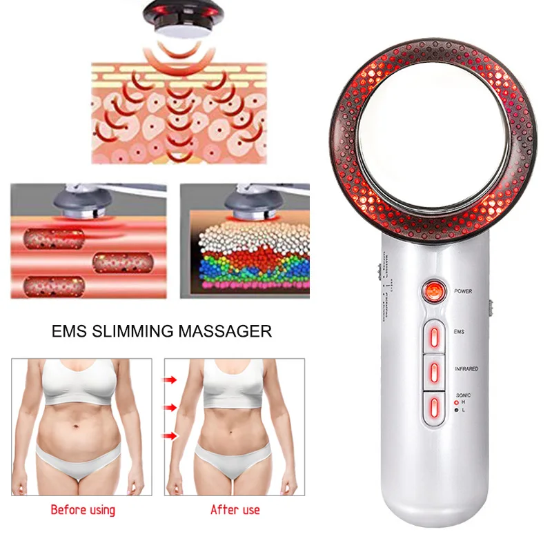 Ultrasound Cavitation Body Slimming Massager Anti Cellulite Fat Burner Weight Loss Infrared Ultrasonic Wave Therapy Beauty Care