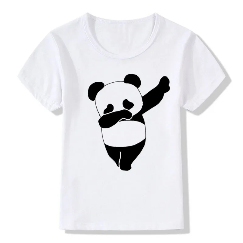 

Summer Kids Panda Funny Tee Cute Short Sleeve Print T shirt CT-1955