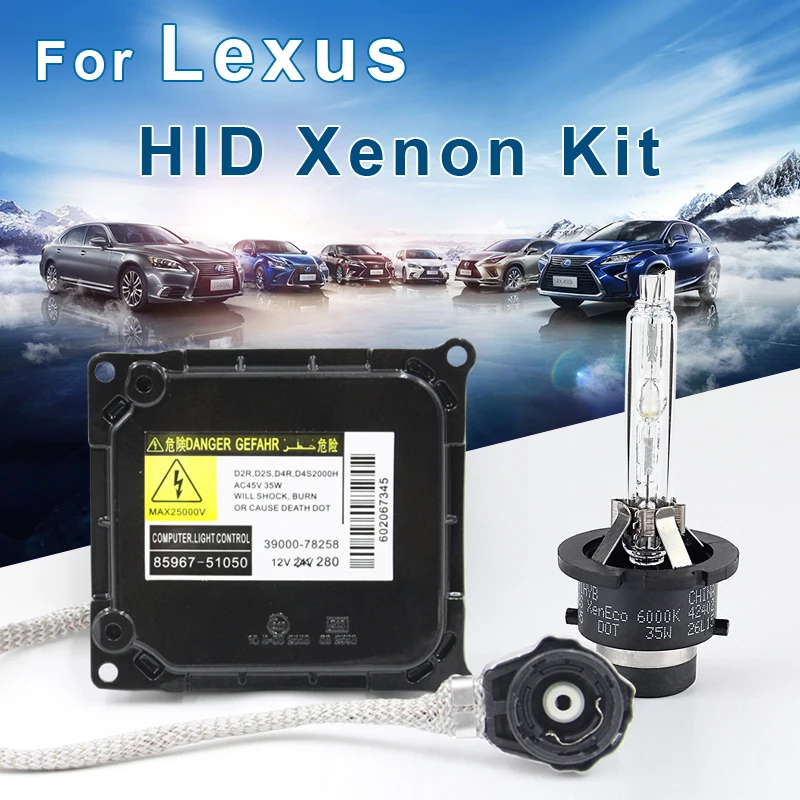 

for Lexus Xenon HID Kit D4S D4R D2R D2S Xenon bulb Ballast 4300K-8000K Headlight 6000k
