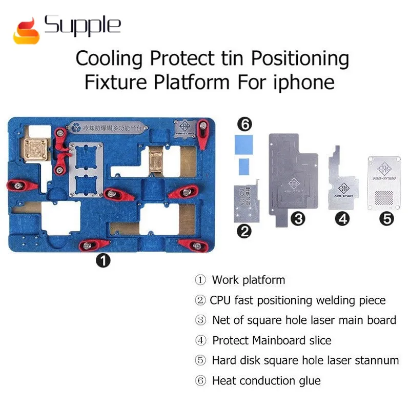 

Supple For iphoneX Circuit Board PCB Holder Jig Fixture Station for iPhone X CPU Chip Repair Fixture platform