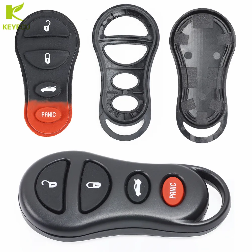 Keyecu Replacement New Remote Key Shell Case Fob 4 Button
