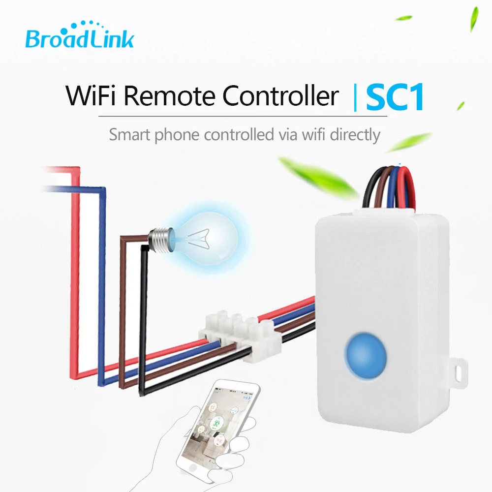 

Broadlink SC1 Smart WiFi Controller Box 2.4 GHz Interrupter Domotica DIY Timer Remote Control APP for Alexa Google Home