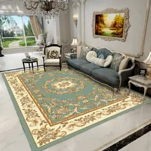 Европейский Роскошный Ретро жаккардовый ковер большой нескользящий водонепроницаемый удобные коврики Открытый молитвенный салон домашний Коврик для пола стелька