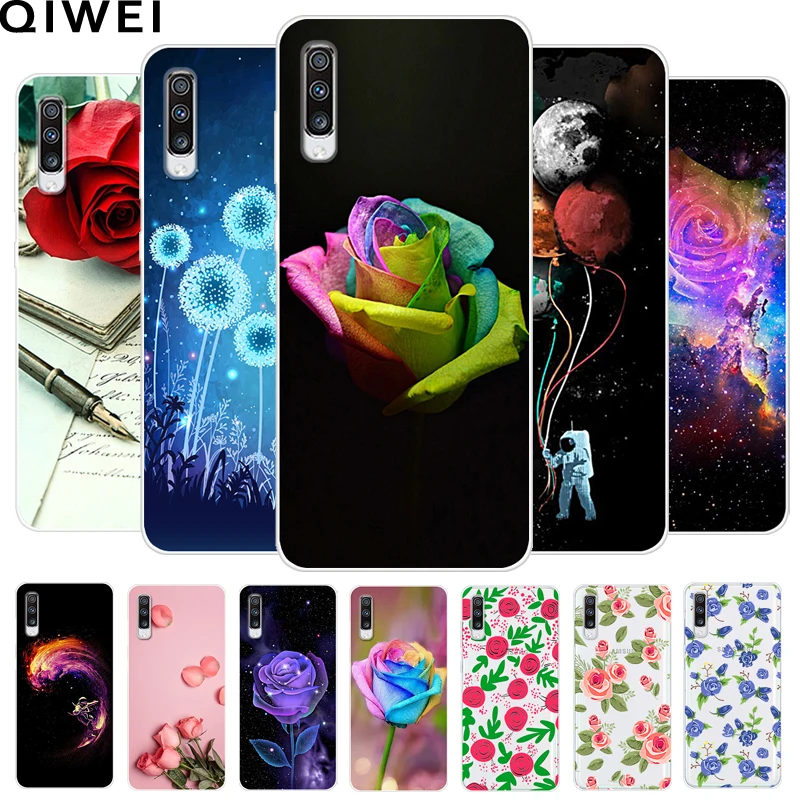 

6.7'' For Samsung A70 Case Flowers Cactus Pattern Soft TPU Silicon Phone Cases Cover For Samsung Galaxy A70 Case A 70 A705 A705F
