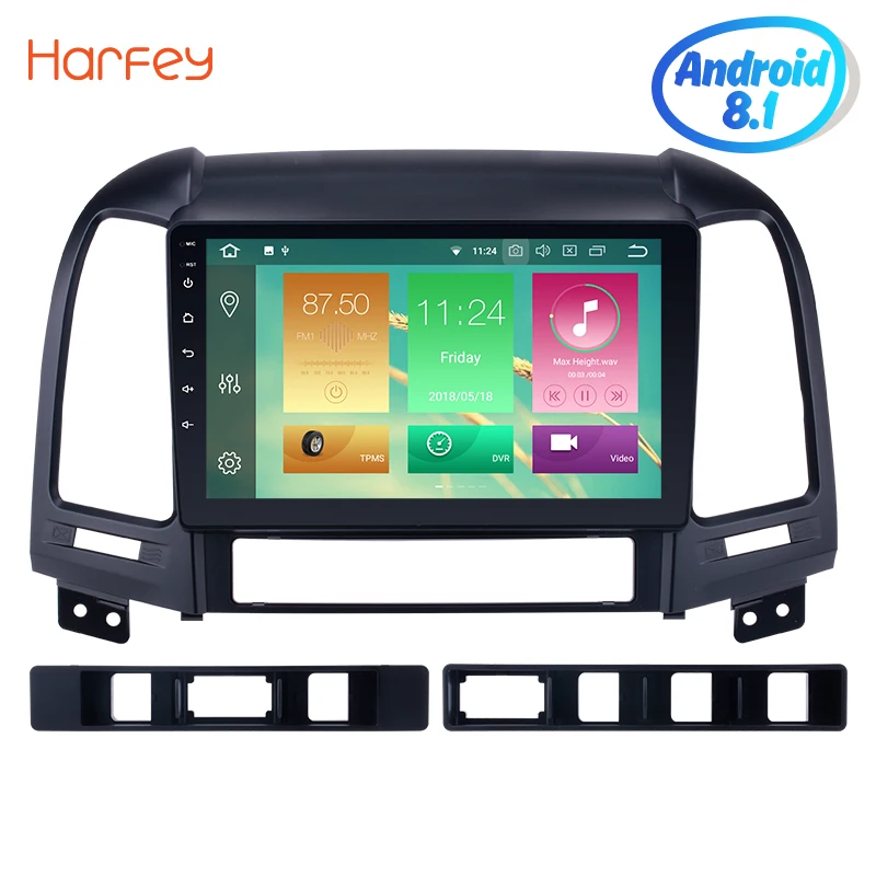 Top Harfey Car Radio Android 8.0/8.1 9 Inch For 2006-2012 Hyundai SANTA FE 1Din GPS Navigation Multimedia Player Support 3G/4G&WiFi 0 Top Harfey Car Radio Android 8.0/8.1 9 Inch For 2006-2012 Hyundai SANTA FE 1Din GPS Navigation Multimedia Player Support 3G/4G&WiFi 0