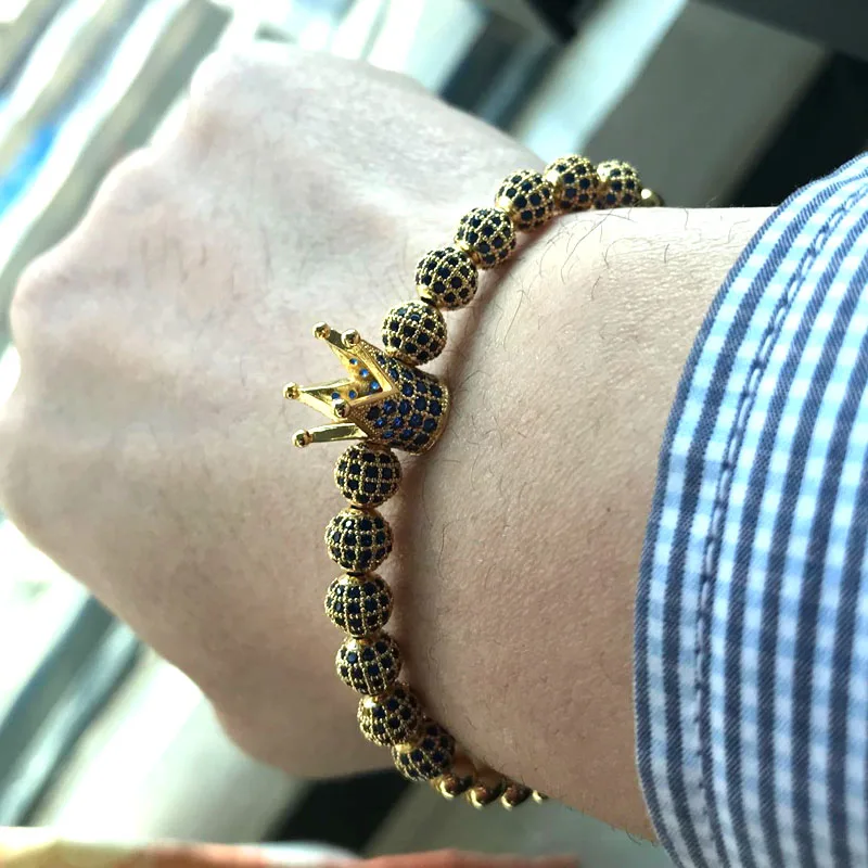 Pulseira homens jóias Trança Macrame beads Pulseiras