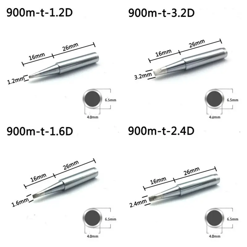 15 видов паяльной отвертки, Электрический железный наконечник 900M-T для паяльной станции Hakko, сварочный инструмент для ремонта, 10 шт./лот