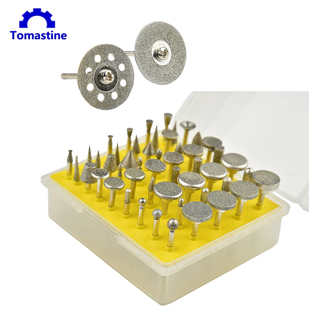 

10/50 Pcs Diamond Cutting Discs Mini Wheel Saw Blade 3mm Dremel Rotary Tools for Glass Stone Mandrels Dremel Rotary Tools Acc