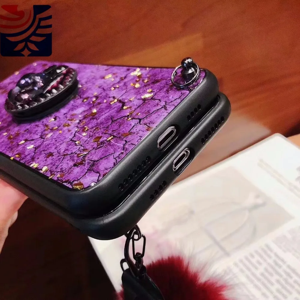 PEIPENG Luxury Gold Foil Bling Marble diamond  phone case Phone Cases Soft TPU Cover  For iphone 6 6S 7 8 Plus X Xs Max Christmas gift0103