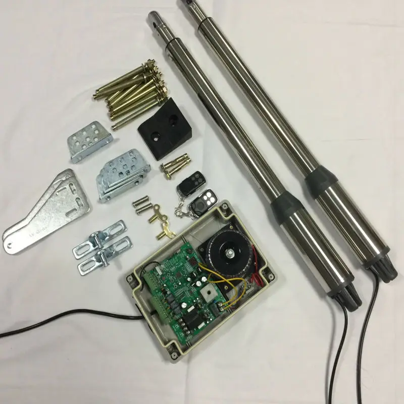 Swing Gate Opener 2 DC gate motor/2 Remote / 1 Control panel/2 arms /1 Rubber Gate Stop