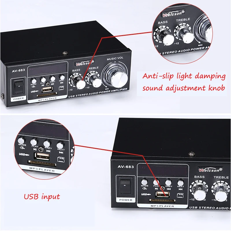 Car power amplifier card home theater 1