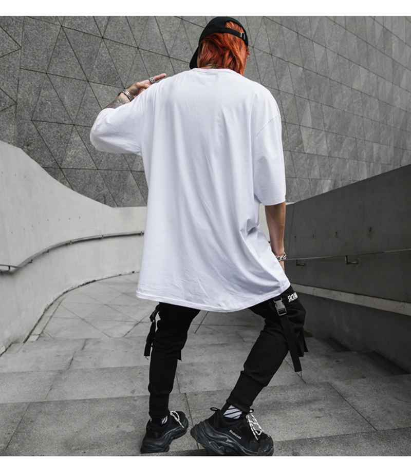  Korean Oversized Shirt Men Thin Summer Hawaiian Hip Hop Printed Shirts Mens   (7)