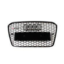RS5 Style chrome emblem black Front Bumper mesh Grill Grille Car-styling for audi A5 2012~2015