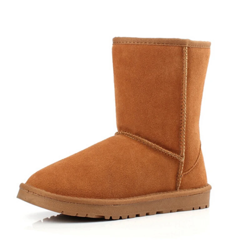 Marca De Genuino Invierno Calidad ¡manera Nieve Z155 4 6 1 Cuero 9 Botas 7 Alta Puro Mujer La 10 Real 11 Mujeres 5 3 8 2 China d7CXCqxwr