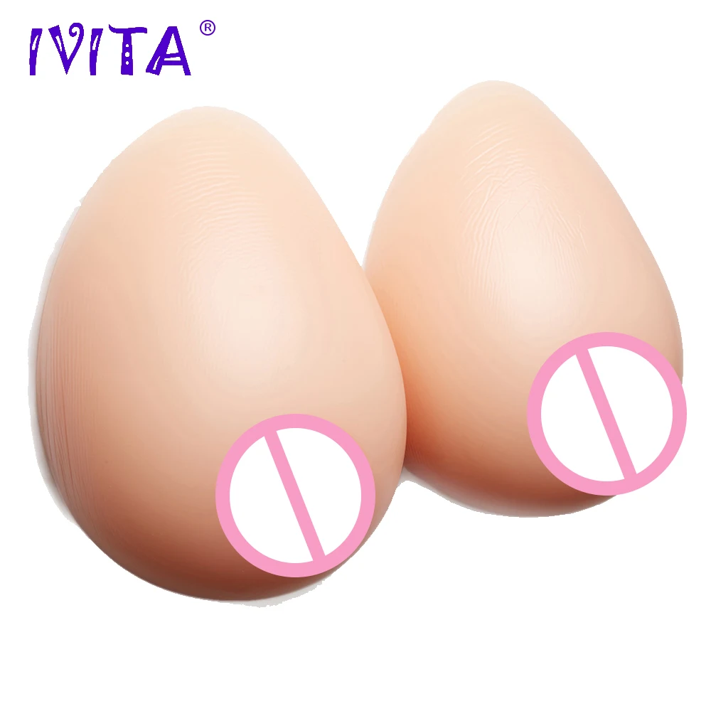 

IVITA Hot Sale Artificial Silicone Breast Forms Realistic False Breast Fake Boobs For Sexy Crossdresser Postoperative Enhancer