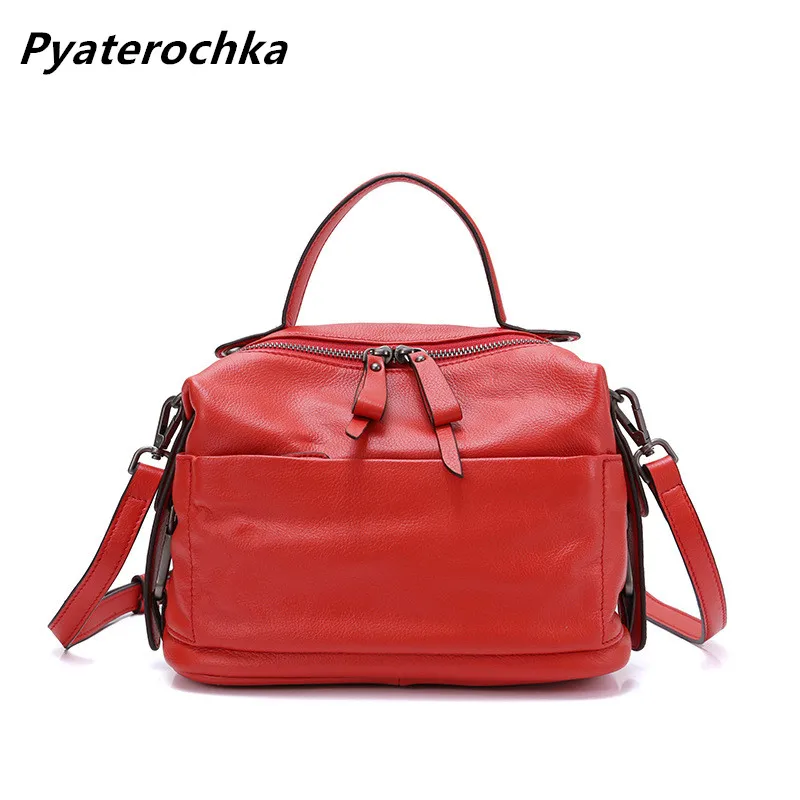 

Pyaterochka Women Genuine Leather Bag Fashion Luxury Hobos Handbags Designer Casual Crossbody Shoulder Bags Ladies Brand Bag