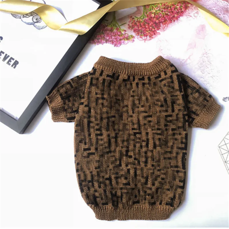 

Winter Warm Dog Clothes for Small Dogs Letter Print Sweater for French Bulldog Soft Outfit for Chihuahua Pet Puppy Costume XXL