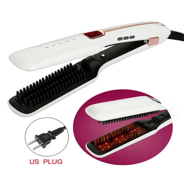Professional Steam hair brush Steam pod fast Hair Straightener Electric