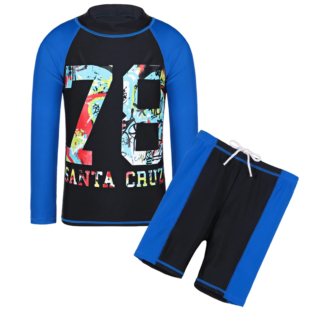 BAOHULU Long Sleeve UPF 50+ UV Protective Swimwear Sports and Active Rash Guards Swimsuits Sunblock Bathing Swimsuit 5-14Y |