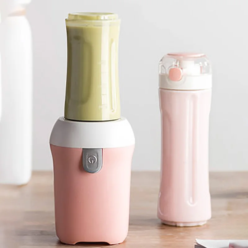 

400+600ml Portable USB Electric Juicer Rechargeable Automatic Fruit Vegetable Lemon Orange Juice Juicer With 2 Juice Cups