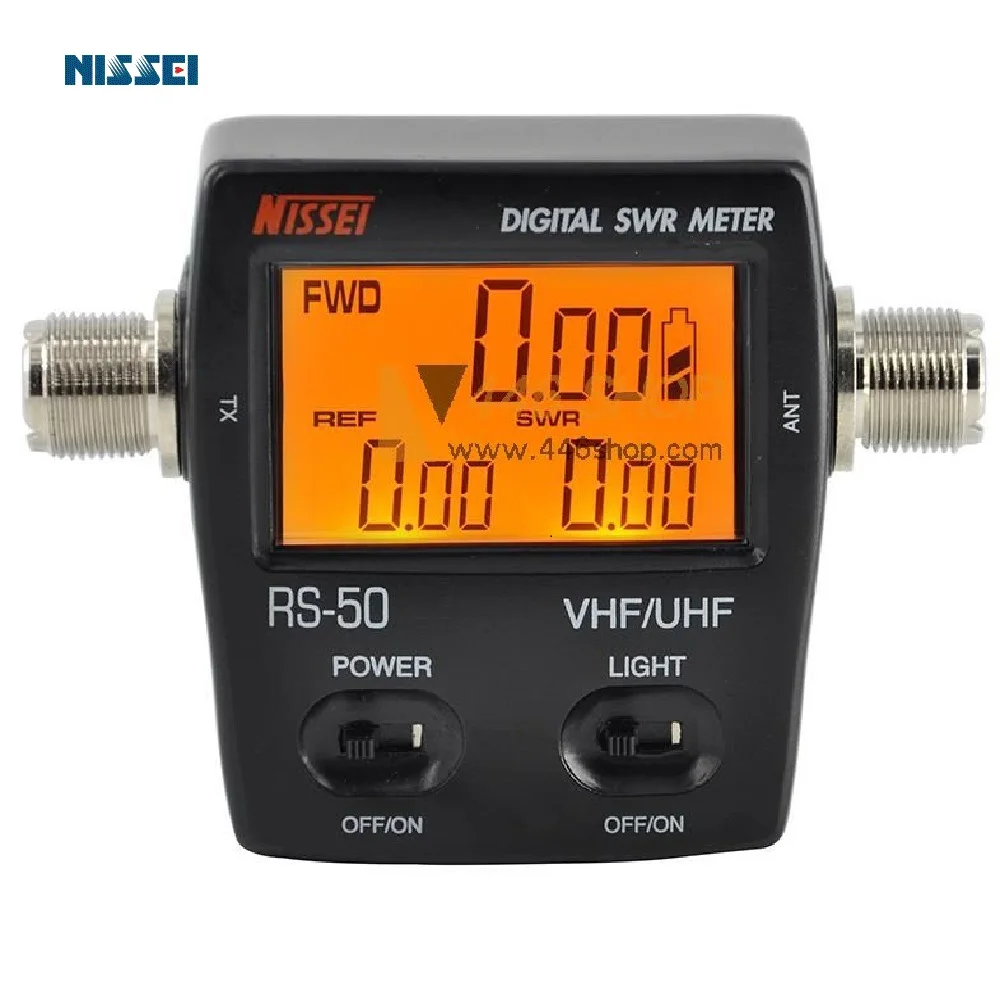 

NISSEI RS-50 Compact Digital SWR/Watt Meter 125-525 MHz Ham Tester for Two Way Radio Protable Counter