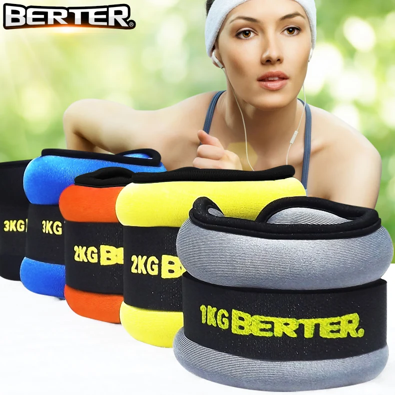 2pc/1pair 1kg Leg Ankle Weights Straps wrist weight Strength Training