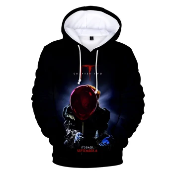 

New Arrival it-chapter 2 terror character 3D Print Hoodies Men's Creative Harajuku Long Sleeve Hooded Sweatshirt Hot Sale Tops