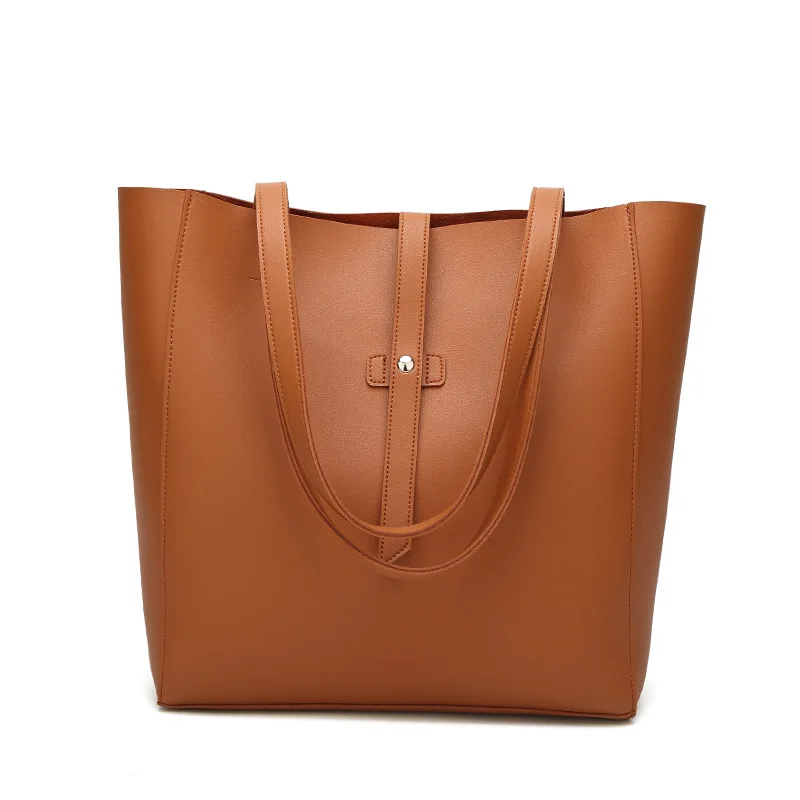 

Women Leather Handbags Black Bucket Shoulder Bags Ladies Cross Body Bags Large Capacity Ladies Shopping Bag Bolsa