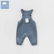 DB7387 dave bella весенние модные комбинезоны унисекс для маленьких девочек и мальчиков Детский комбинезон одежда для малышей милый комбинезон для детей