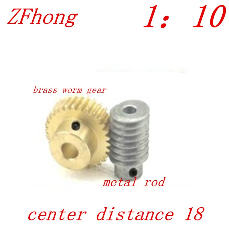 1M 20Teeths ratio110 Electric Motors brass Worm Gear Rod Set worm