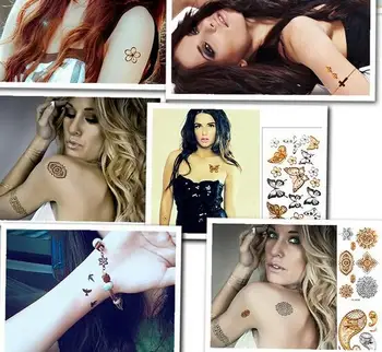 

180 styles for choose Tattoo Removable Waterproof Tattoo Metallic Temporary Tattoo Stickers Temporary Body Art Tatoo