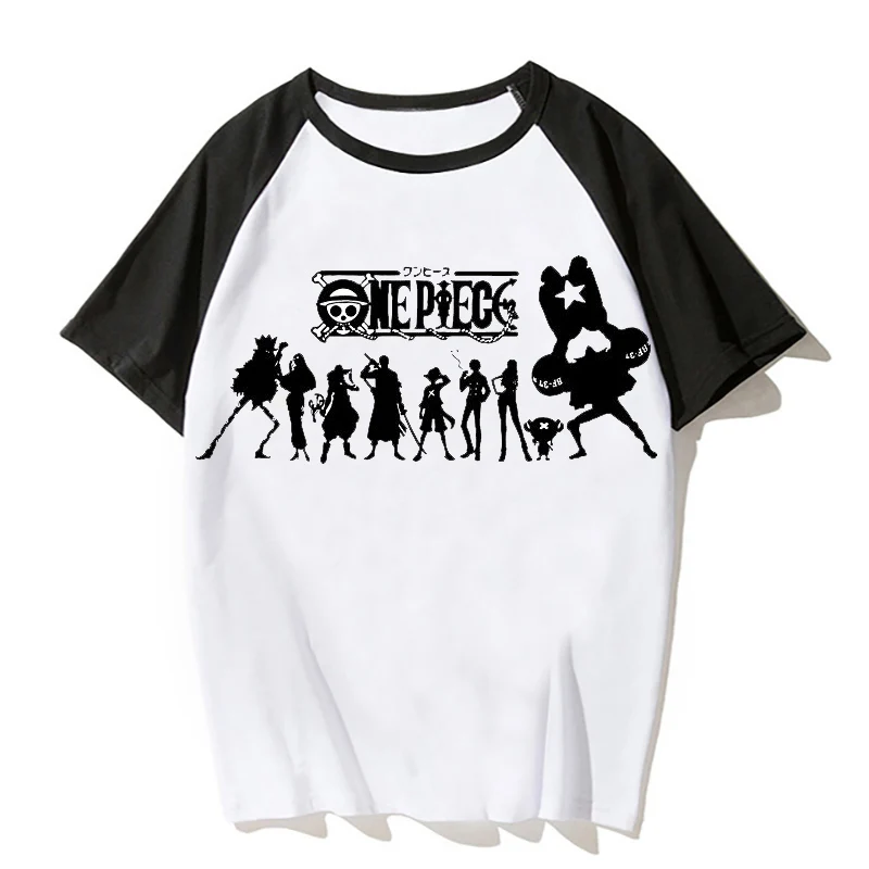 New summe One Piece T Shirt Japanese Anime T-shirt Luffy Shirts Clothing Tee Printed harajukuTshirt | Женская одежда