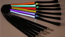 

2.5 x 120CM LED Dog Collars Leads Pet Collars Traction Ropes Dogs Luminous Traction Belts Pets Harness Leashes Free Shipping