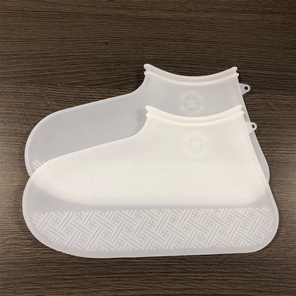 

Hiking Non Slip Protector Waterproof Portable Rain Boots Durable Thicken Outdoor Reusable Washable Shoe Cover Solid Silicone