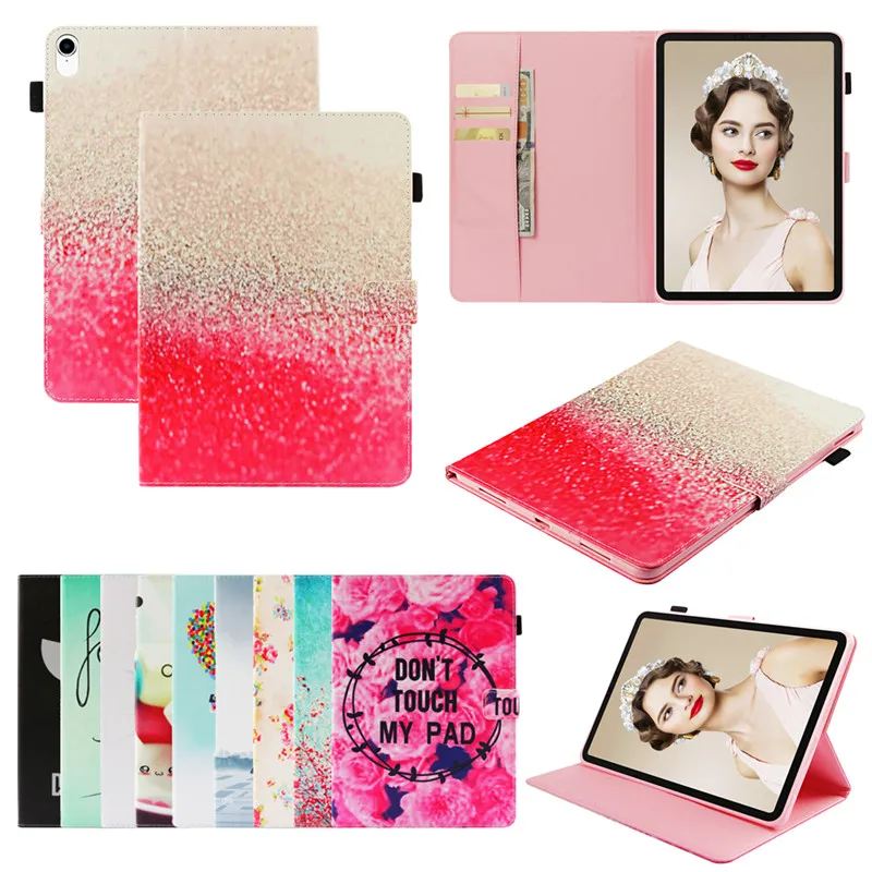 

For iPad Mini 5 Case 2019 Mini5 Case PU Leather Smart Stand Cover Colorful Paint Wallet Case for iPad Mini 5 4 3 2 1 Funda Coque