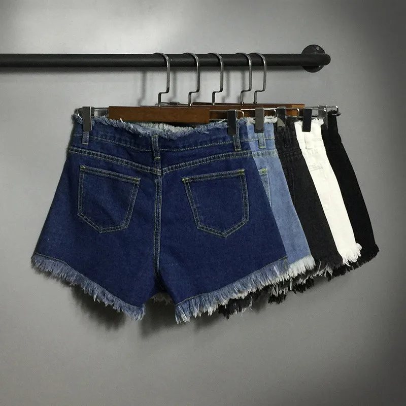 Джинсы женские винтажные свободные с высокой талией большие размеры 5XL|sexy short