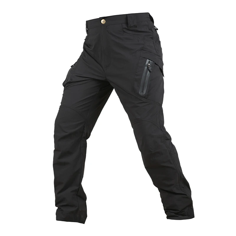 Эластичные тактические брюки-карго IX9, мужские быстросохнущие армейские военные штаны SWAT с несколькими карманами, Тонкие штаны для пейнтбола