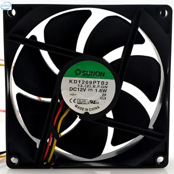 

Original KD1209PTB2 DC 12V 1.6W 0.13A 9025 90*90*25mm 2600RPM 3 Wires Computer Blower Double Ball Cooling Fan