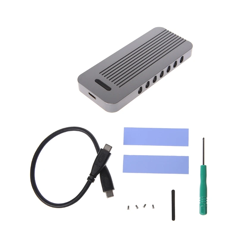 

Aluminum NVMe PCIE USB 3.1 HDD Enclosure M.2 To USB SSD Hard Disk Drive Case Type C 3.1 M KEY Connector HDD Box For Desktop PC