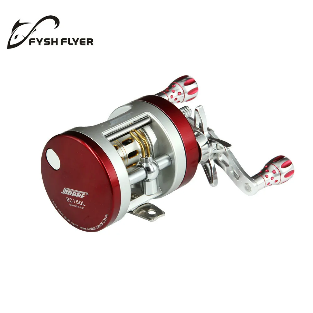 

SEAHAWK 10+1BB Light AL Alloy Body Cover Fishing Reel,Red Baitcasting with AL Knob