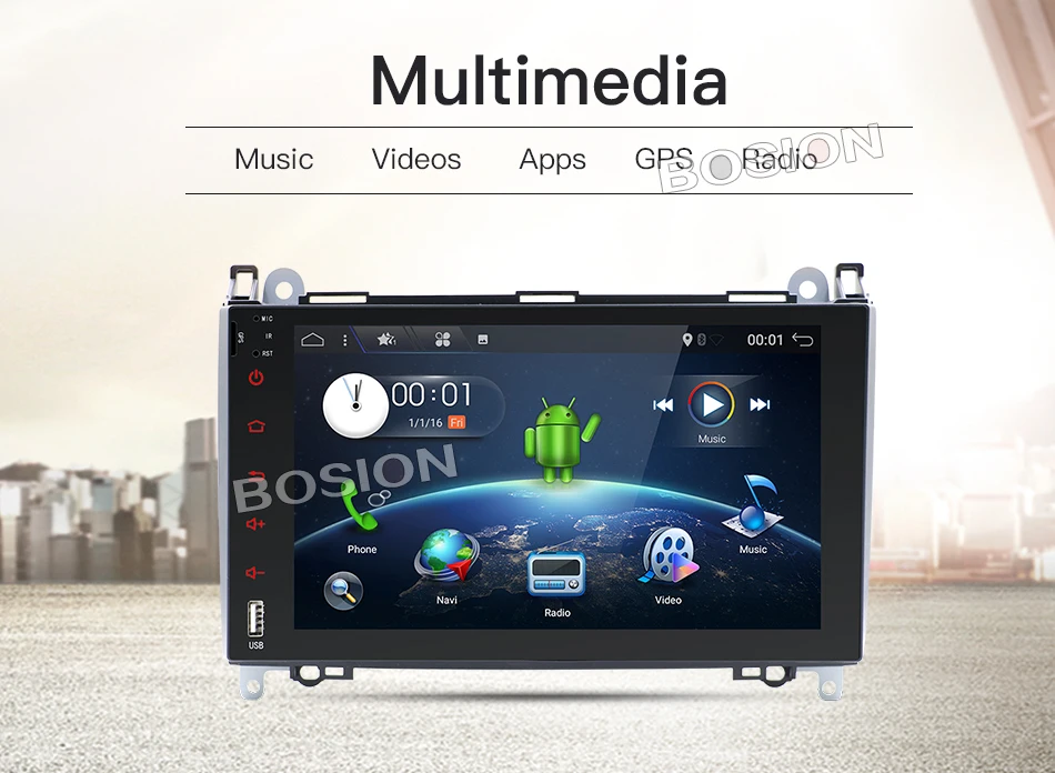 Android 7 11 font b Car b font DVD for Mercedes Benz Sprinter Vito W169 W245