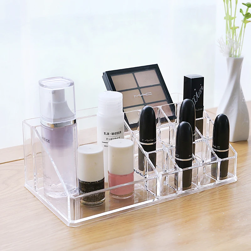 

Acrylic office desk organizer cosmetics receiving box fressing table accessories lipstick organizer desk set
