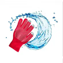 1 пара хлопчатобумажные перчатки для мужчин и женщин теплые плюс бархатные Утепленные перчатки для сенсорных экранов для Iphone Ipad samsung телефонов