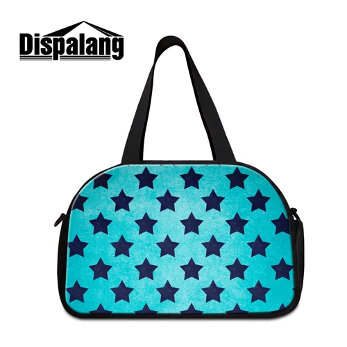 Женская дорожная сумка на плечо с принтом звезды, легкие сумки для путешествий, Интернет-магазин, сумка для путешествий, Туристическая Сумка для женщин - Цвет: Черный