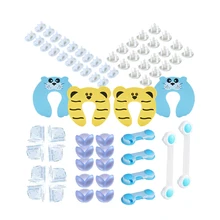 Разъем замок защиты электрическим током отверстия Дети Уход Детская безопасность электрической безопасности Пластик заглушка на розетку от детей комплект