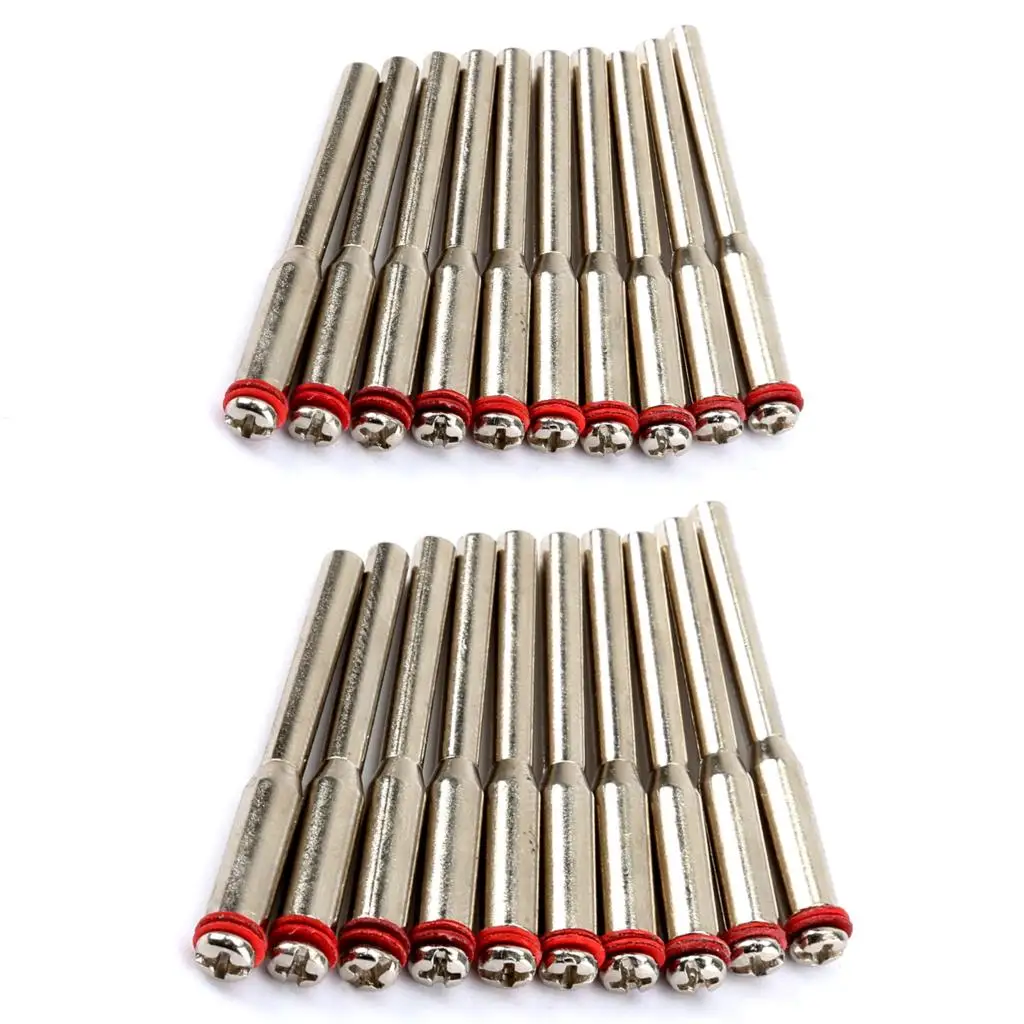 DRELD 20Pcs 3.175mm Diamond Cutting Disc Mandrel Cutting Cut off Wheel