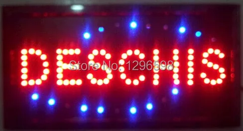 CHENXI горячая Распродажа производство 10x19 дюймов semi-открытый Ultra Bright Бег deschis светодио дный открытым знак
