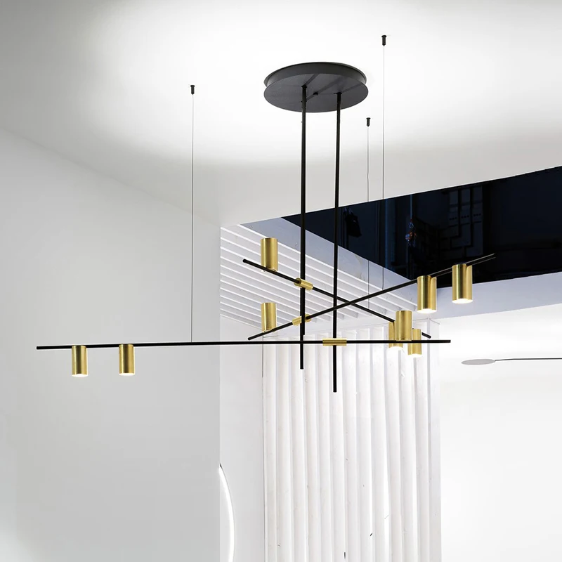Gold Lampshade Pendant Lights LED Hanging Spotlight Lamp GU10 Nordic Modern Design for dinning room metal suspension luminaire | Освещение