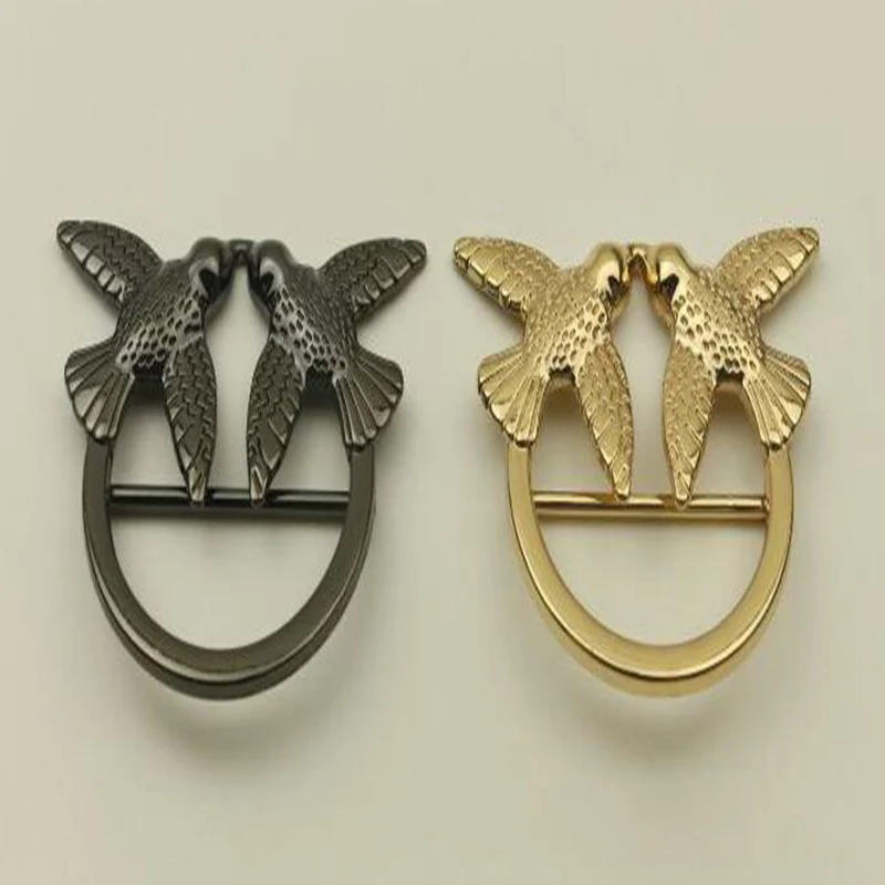 

10pcs/lot Luggage hardware accessories two birds decorative buckle adjust the buckle pull the heart clasp